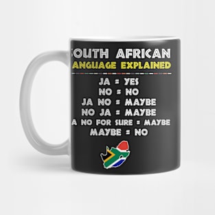 South African Language Explained Funny Guide Mug